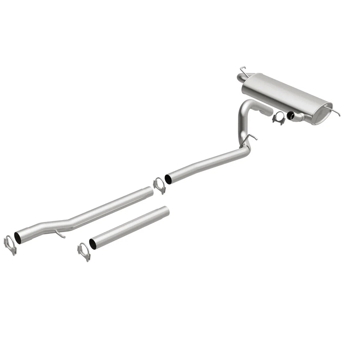Fits 2007-2011 Jeep Wrangler 3.8L Direct-Fit Replacement Exhaust System 106-0045